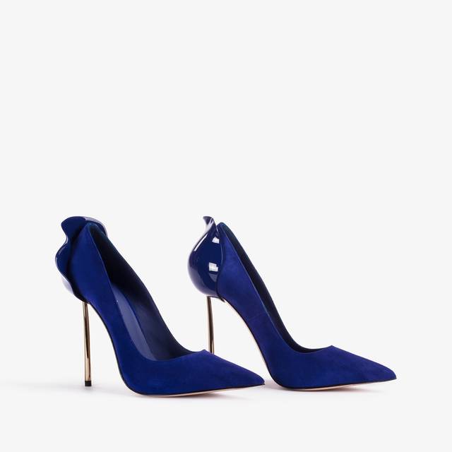 Le Silla Décolleté camoscio blu lazuli Shopping online
