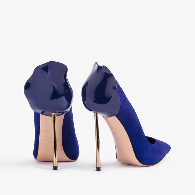 Le Silla Décolleté camoscio blu lazuli Shopping online