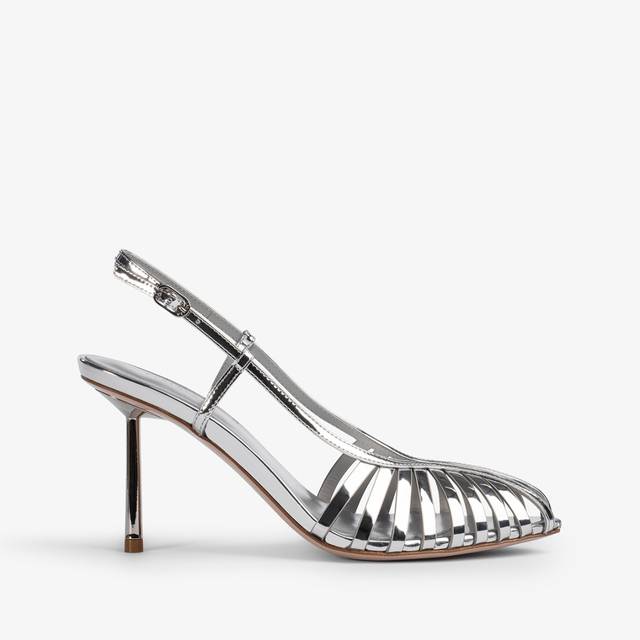 Le Silla Slingback con listini metallizzata argento Offerta esclusiva