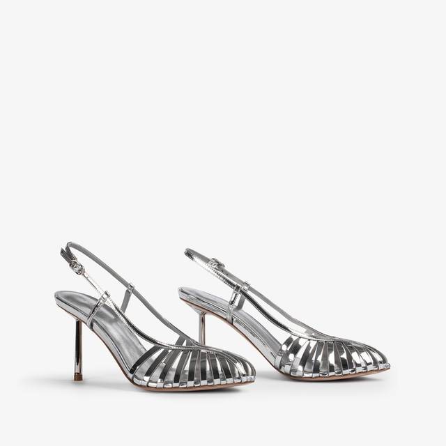 Le Silla Slingback con listini metallizzata argento Offerta esclusiva
