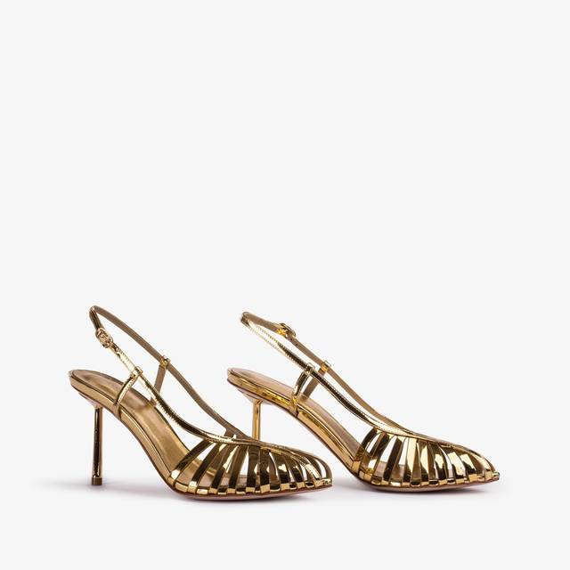 Le Silla Slingback con listini metallizzata oro pepita Vendite stagionali