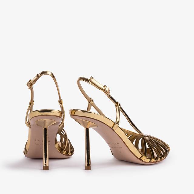 Le Silla Slingback con listini metallizzata oro pepita Vendite stagionali