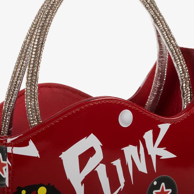 Le Silla Mini bag vernice rossa e bianca e Cristalli Cyber Monday