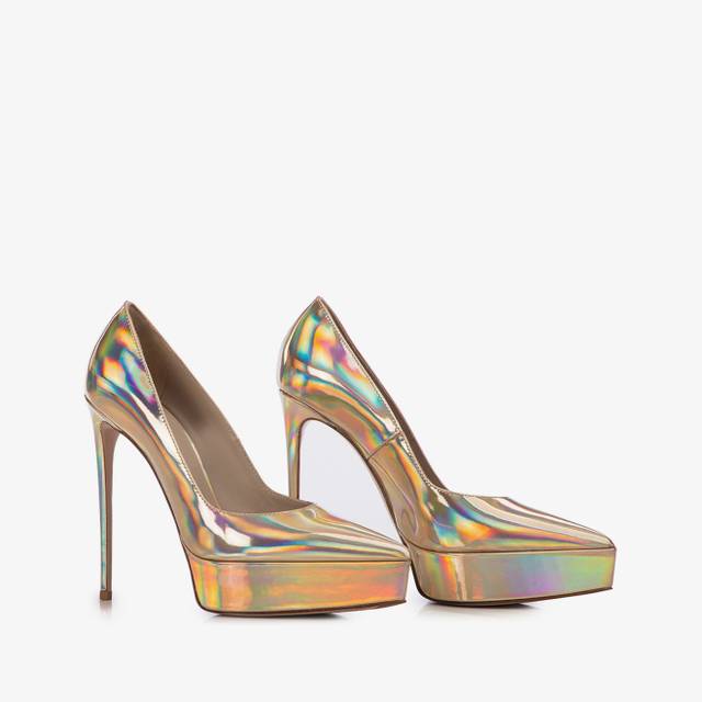 Le Silla Décolleté con plateau iridescente nude Offerta Pasqua