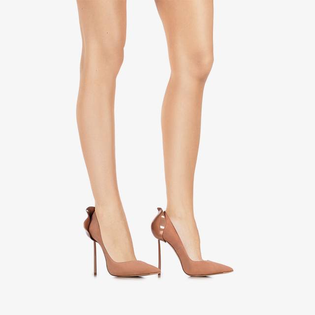 Le Silla Décolleté camoscio nude phard Offerta migliore