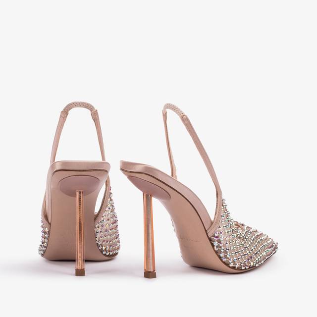Le Silla Slingback gioiello rete nude skin Lightning offer
