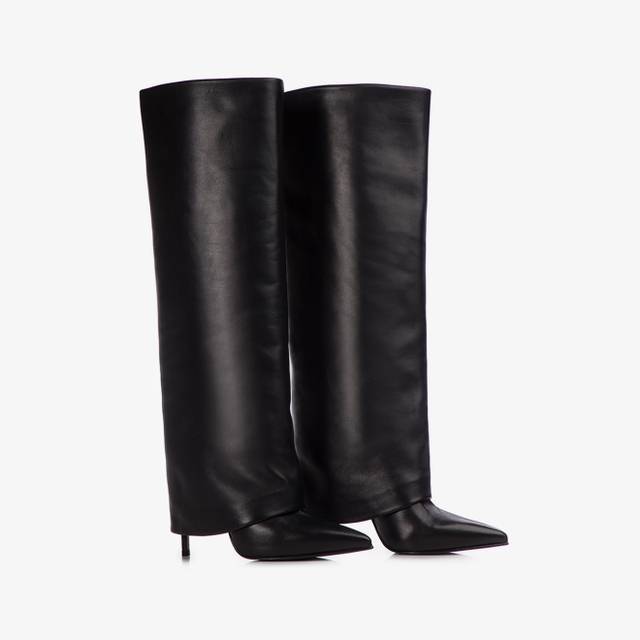 Le Silla Stivale con risvolto nappa nero Comprane uno, ottenene uno gratis