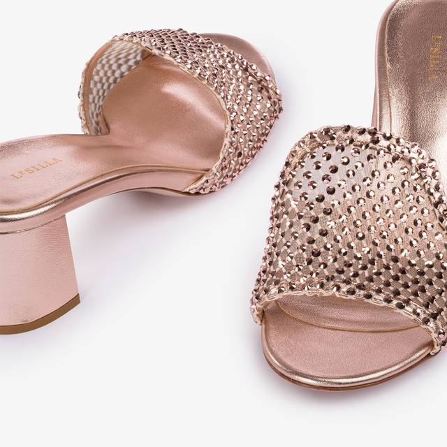 Le Silla Sandalo gioiello rete oro rosa Offerta settimanale