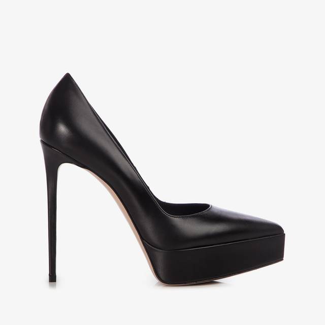 Le Silla Décolleté con plateau pelle nera ACQUISTA ORA