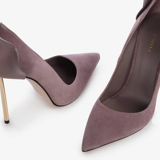 Le Silla Décolleté camoscio nude petra Fino al 65% di sconto