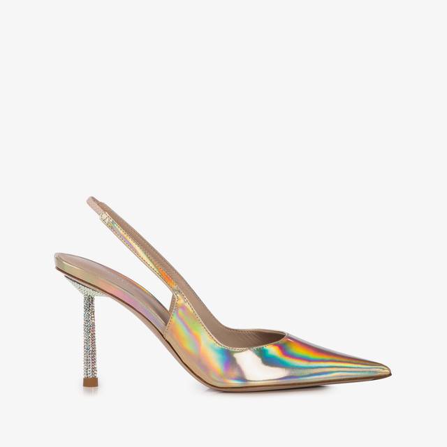 Le Silla Slingback iridescente nude Fino al 55% di sconto