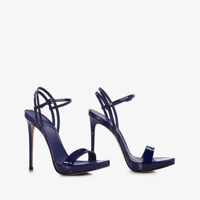 Le Silla Sandalo vernice blu lazuli 50% di sconto con spedizione gratuita