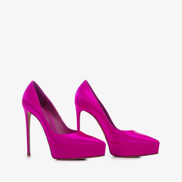 Le Silla Décolleté con plateau raso fucsia bouganville Qualità