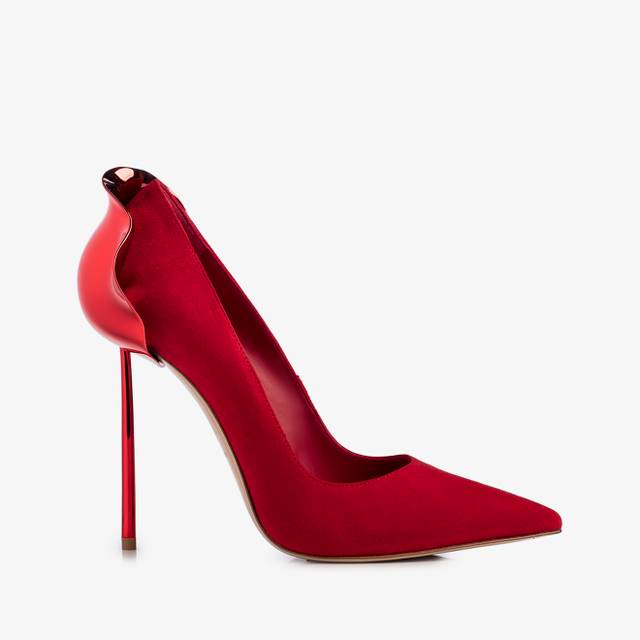 Le Silla Décolleté camoscio rossa Negozi Online