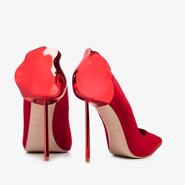 Le Silla Décolleté camoscio rossa Negozi Online