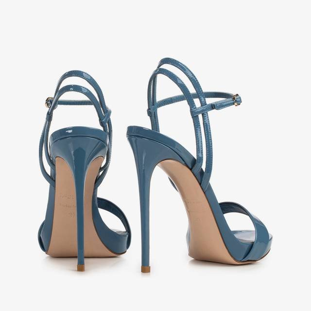 Le Silla Sandalo vernice azzurro ortensia Outlet