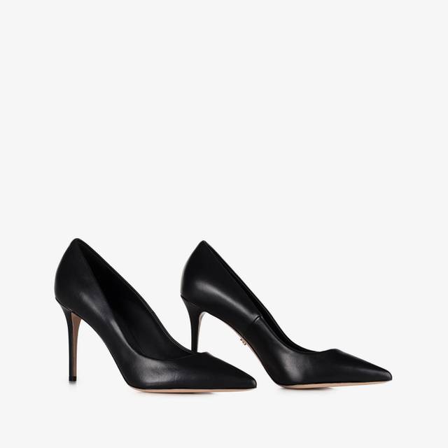 Le Silla Décolleté pelle nera In Vendita