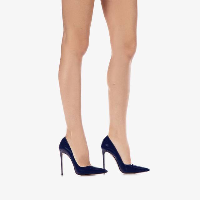 Le Silla Décolleté vernice blu lazuli Negozio