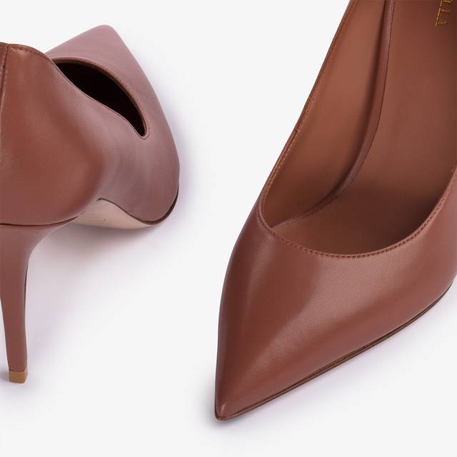 Le Silla Décolleté pelle marrone cake Spedizione gratuita
