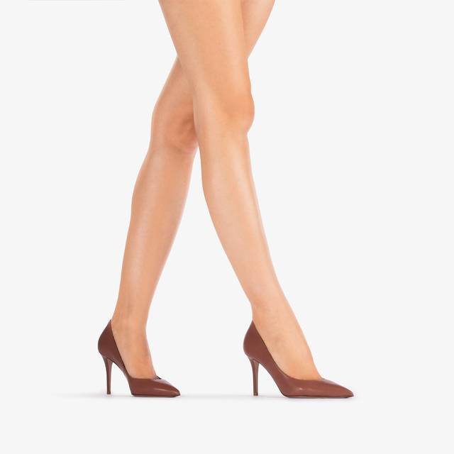 Le Silla Décolleté pelle marrone cake Spedizione gratuita