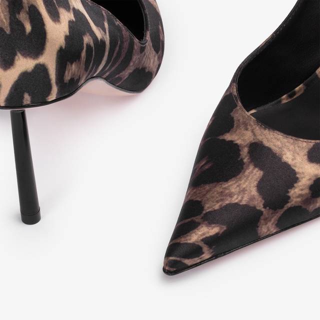 Le Silla Décolleté raso stampa leopardata Sconto di tempo limitato