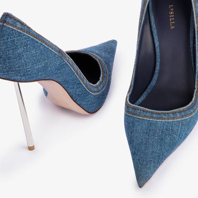 Le Silla Décolleté denim blu Negozio online di fabbrica