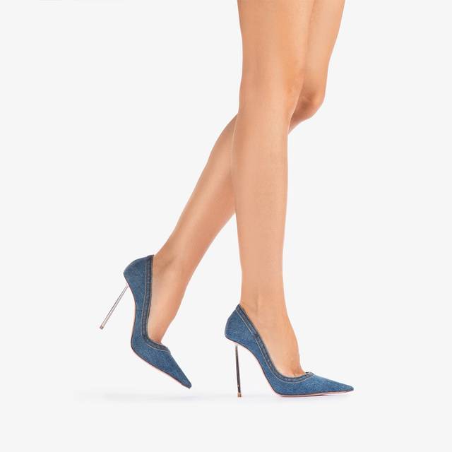 Le Silla Décolleté denim blu Negozio online di fabbrica