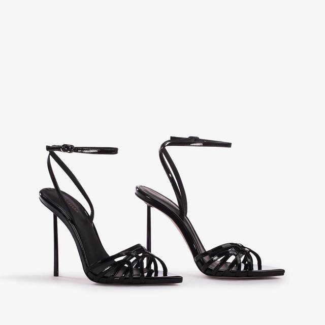 Le Silla Sandalo vernice nera Offerta natalizia