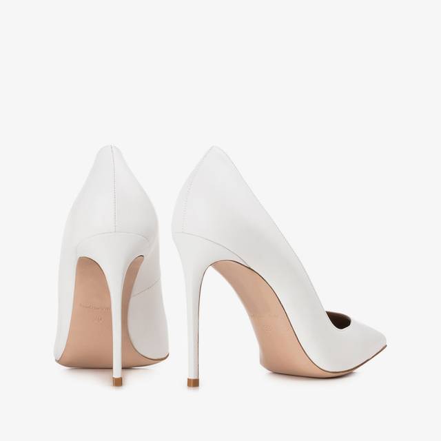 Le Silla Décolleté pelle bianca Offerta Anniversario