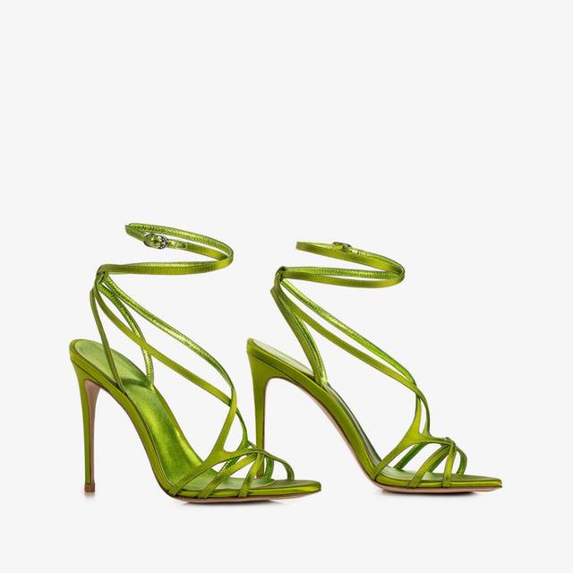 Le Silla Sandalo raso verde tokyo Online Outlet