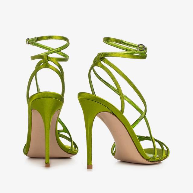 Le Silla Sandalo raso verde tokyo Online Outlet
