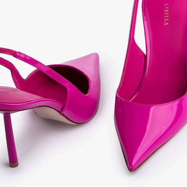 Le Silla Slingback vernice fucsia bouganville Offerte esclusive