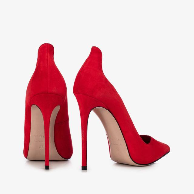 Le Silla Décolleté camoscio rossa Grandi sconti