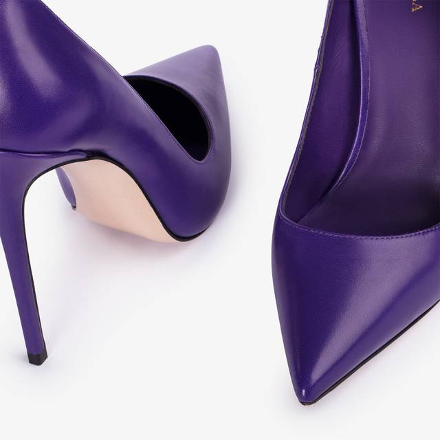 Le Silla Décolleté pelle viola kamala Offerte stagionali