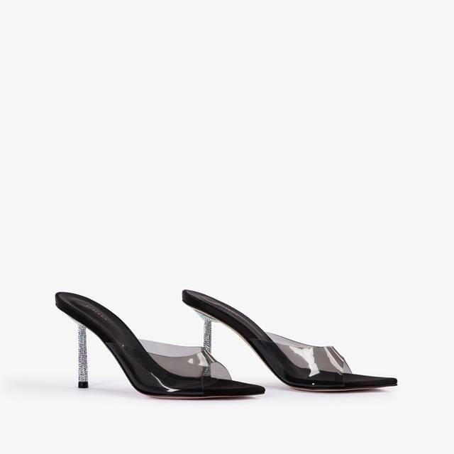 Le Silla Sandalo plexy nero Liquidazione