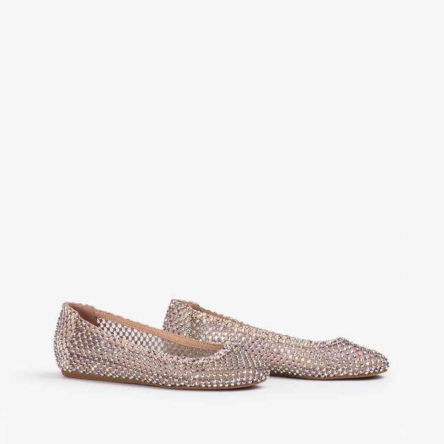 Le Silla Ballerina gioiello rete nude skin con Cristalli Offerte speciali
