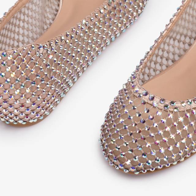 Le Silla Ballerina gioiello rete nude skin con Cristalli Offerte speciali