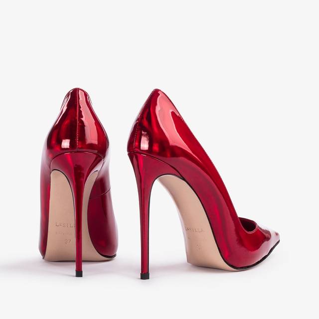 Le Silla Décolleté iridescente rossa rebel Fino al 50% di sconto