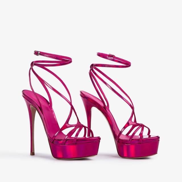 Le Silla Sandalo con plateau iridescente fucsia bouganville Sostegno trimestrale
