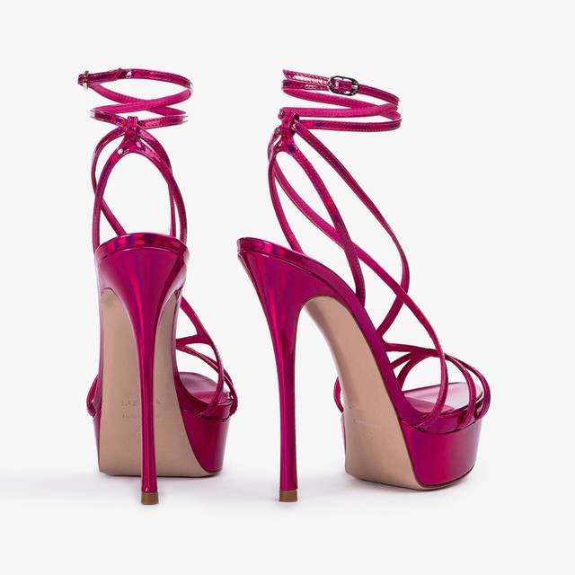 Le Silla Sandalo con plateau iridescente fucsia bouganville Sostegno trimestrale