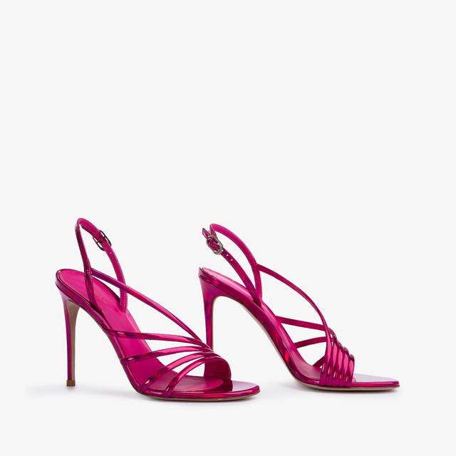 Le Silla Sandalo iridescente fucsia bouganville Fino al 55% di sconto