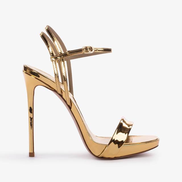 Le Silla Sandalo metallizzato oro pepita 50% di sconto per tempo limitato