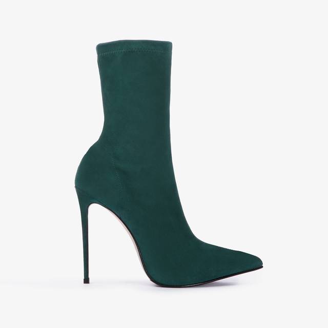 Le Silla Stivaletto camoscio stretch verde balance Vendita