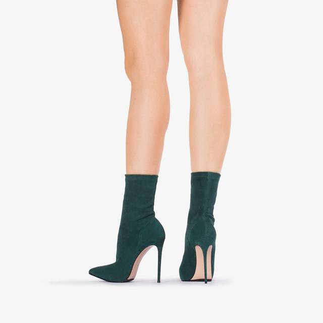 Le Silla Stivaletto camoscio stretch verde balance Vendita