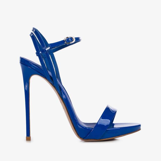 Le Silla Sandalo vernice blu persia Negozi Online