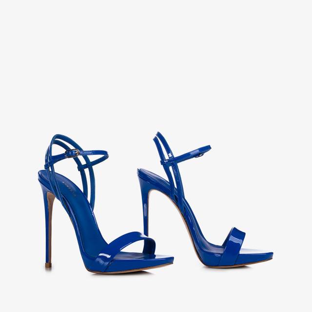 Le Silla Sandalo vernice blu persia Negozi Online