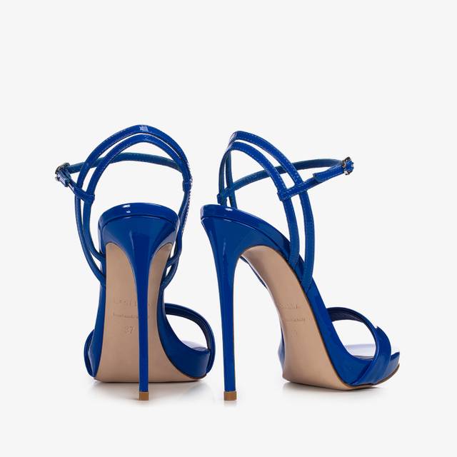 Le Silla Sandalo vernice blu persia Negozi Online