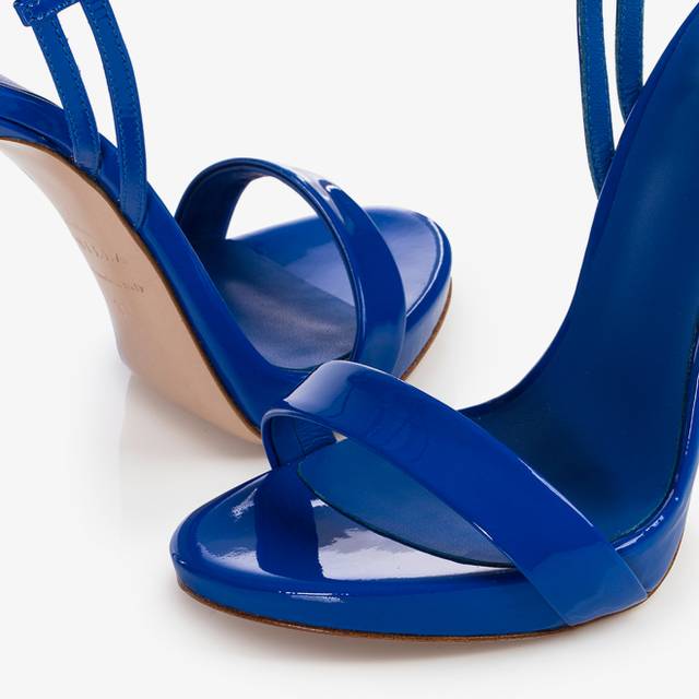 Le Silla Sandalo vernice blu persia Negozi Online