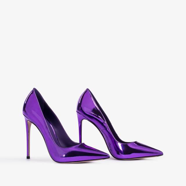 Le Silla Décolleté metallizzata viola kamala Fino Al -60%