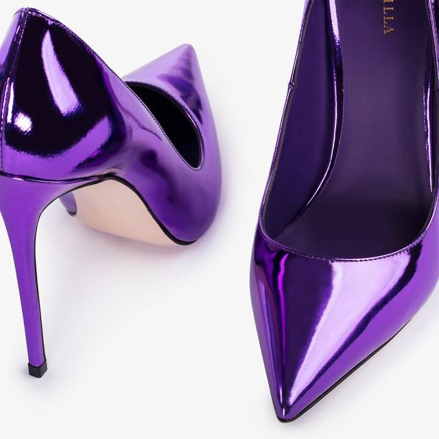 Le Silla Décolleté metallizzata viola kamala Fino Al -60%